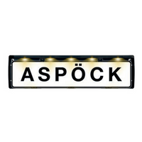 Cornice targa con illuminazione a LED ASPOCK FLEXLED 12V cavo 0,8m