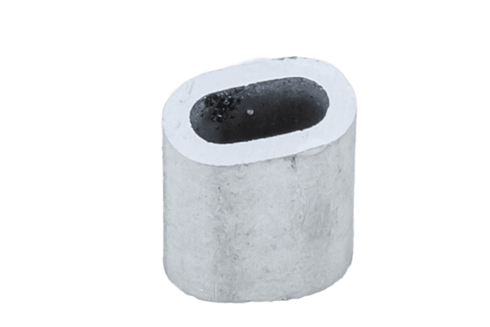 Connettore in alluminio per corde DROMET ZLA.3, manicotto per corde da 3 mm