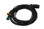 Impianto elettrico MANTES, cablaggio rimorchio, 7m, spina 7PIN, 2x baionette 5PIN