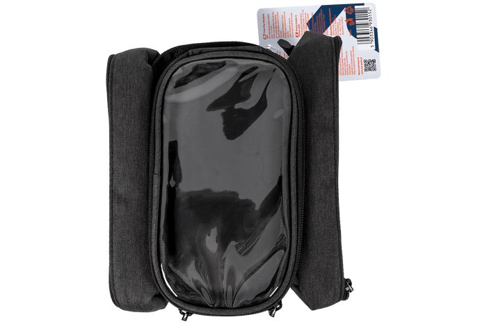Borsa da telaio per bicicletta PROFEX 93015 con 2 tasche e custodia per cellulare