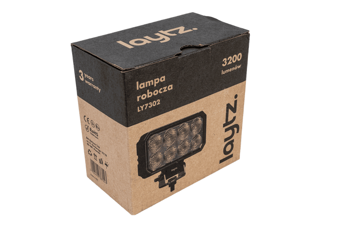 Lampada da lavoro a LED con riflettore LAYTZ LY7302 32xLED 3200lm rettangolare