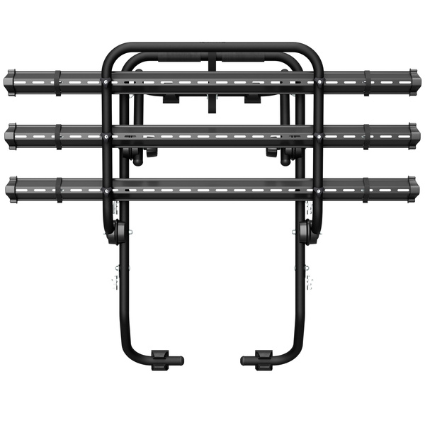 Padova 3 steel - portabici da portellone posteriore per 3 bici (nero)