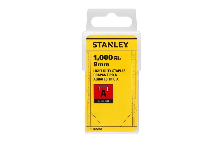 Punti metallici STANLEY Tipo A 3/53/530 8mm 1000 pezzi