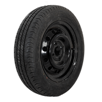 OUTLET Ruota per rimorchio PNEUMATICO LINGLONG 155/70 R13 75N CERCHIO UNITRAILER nero 4Jx13"H2 4x100 ET:30