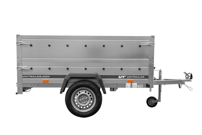 Rimorchio leggero 200x125 UNITRAILER GARDEN 201 KIPP con sponde BIS