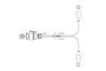 MANTES installazione elettrica, cablaggio per rimorchio barca, 5,5 m, spina a 13 pin, 2 baionette a 5 pin