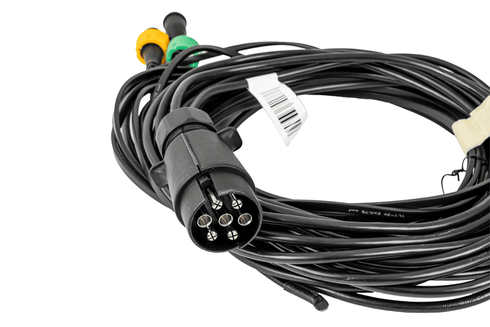 Set luci: luci posteriori ASPÖCK + luci di posizione laterali ASPÖCK + cablaggio MANTES 7m 7 PIN + connettori rapidi