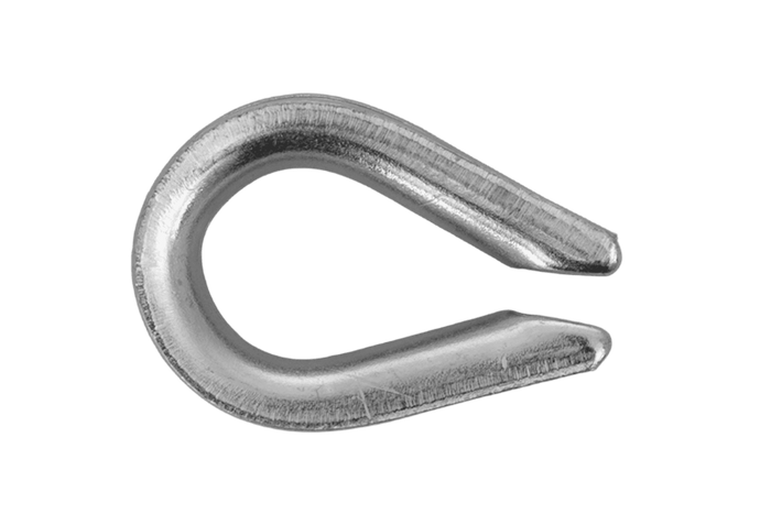 DROMET KU.6 redancia per corda, zigrinata in acciaio, 6 mm