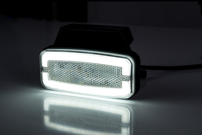 HORPOL LD 2764 Lampada di posizione universale a LED bianca con supporto