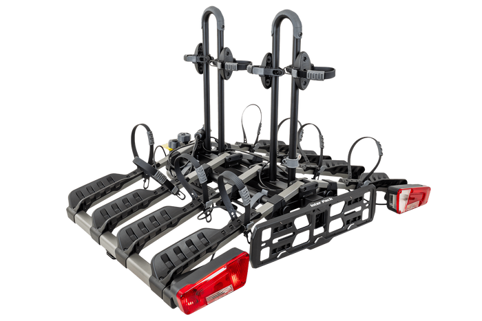 Portabici da gancio traino Inter Pack New Spider 4 per 4 biciclette