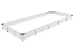 Sponde laterali in alluminio H-300 BIS per rimorchi CARPLATFORM 5121 e UNIPLAT 500/3