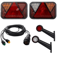 Set luci: luci posteriori a LED FRISTOM + luci di posizione laterali a LED HORPOL + cablaggio MANTES 5,5m 13 PIN