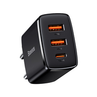 Caricabatterie BASEUS 2xUSB-A, USB-C