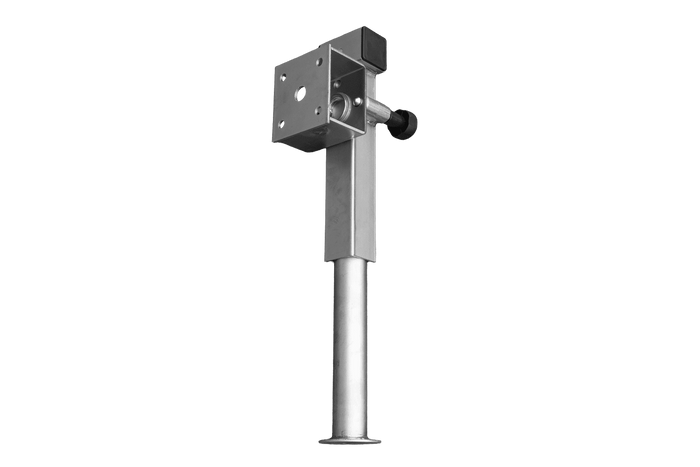 UNITRAILER D-110.000.049 supporto a manovella estensibile per rimorchio pianale da 1300 kg 410-645 mm