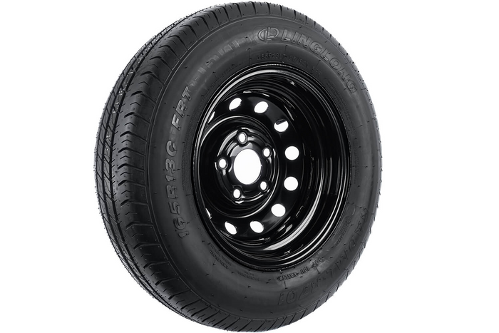 Ruota per rimorchio rinforzata LINGLONG TIRE 165/80 R13C 96/94N UNITRAILER RIM nero 4.5Jx13"H2 5x112 ET:30