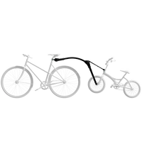 Trail Angel - Gancio di traino per bici per bambini - Nero