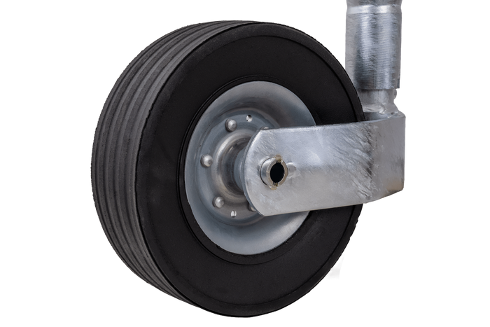 Ruota di supporto KNOTT TK48, tubo corrugato, 300 kg, 48 mm, 700-940 mm