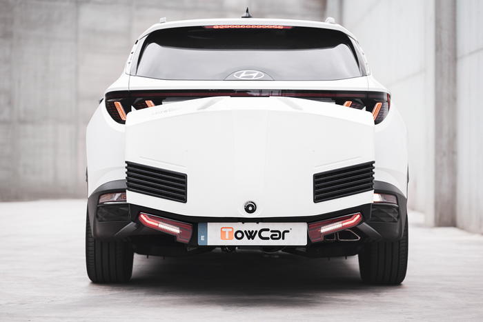 Towbox Alpha classic grey - box portabagagli da montare sul gancio di traino