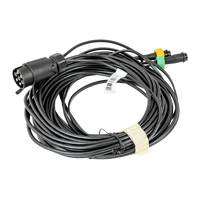 MANTES cablaggio rimorchio impianto elettrico 7m 7 PIN SPINA BAIONETTA 2x 5 PIN