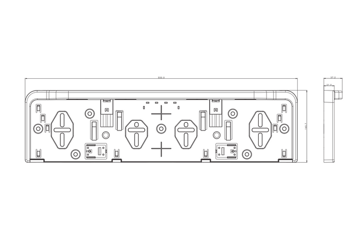Cornice targa con illuminazione a LED FRISTOM FT-264 LED M15