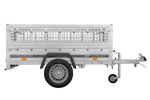 Rimorchio leggero Unitrailer Garden Trailer 200 kipp (new) con ruotino e sovrasponde a rete