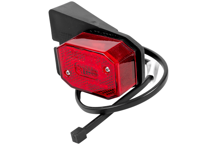 Lampada di segnalazione universale rossa ASPÖCK FLEXIPOINT I con supporto