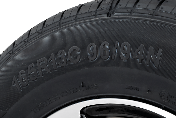 Ruota rinforzata per rimorchio KENDA PNEUMATICI 165/80 R13C 96/94N CERCHIO ALU STARCO lucidato 5Jx13"H2 5x112 ET:30