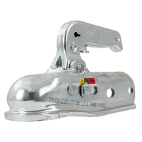 Gancio a sfera STEELPRESS BC-3000.1D-00-00 per rimorchio da 3000 kg con timone tubolare da 50 mm