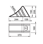Blocca ruota AL-KO H: metallo UK46 da 206 mm