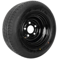 Ruota rinforzata per rimorchio LINGLONG TIRE 195/55 R10C 98/96N UNITRAILER RIM nero 6Jx10"H2 5x112 ET:-4