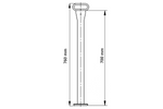 Supporto fisso KNOTT 4802429X per rimorchio da 175 kg, 48 mm, 700 mm