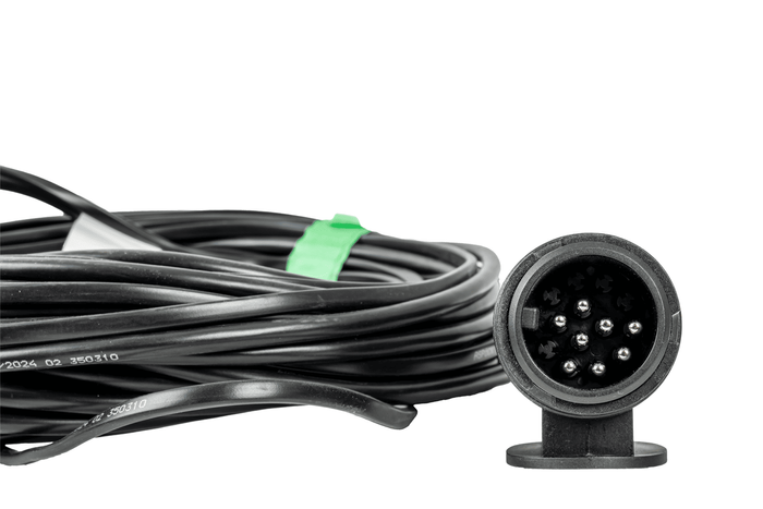 ASPÖCK impianto elettrico rimorchio carro attrezzi cablaggio 7 m 13/8 PIN spina baionette 2x 5 PIN
