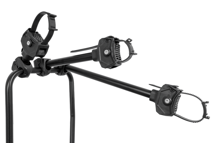 Inter Pack Velox 3 LED - portabici pieghevole da gancio di traino per 3 biciclette con luci a LED (nero)