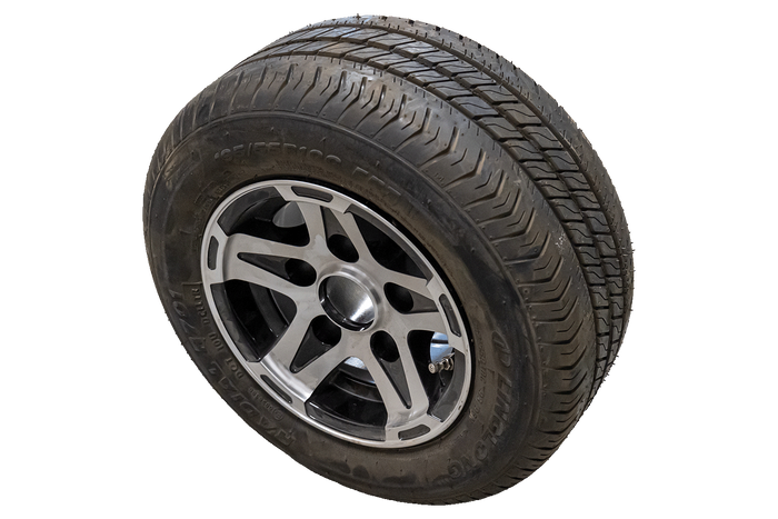 OUTLET Ruota rinforzata per rimorchio PNEUMATICO LINGLONG 195/55 R10C 98/96N CERCHIO IN ALLUMINIO UNITRAILER 6Jx10" 5x112 ET:-4