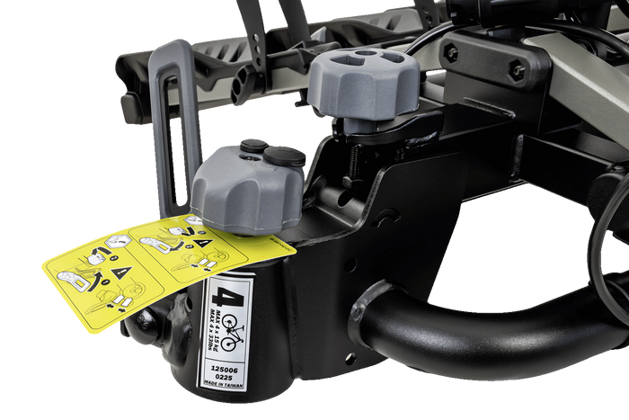 Portabici da gancio traino Inter Pack New Spider 4 per 4 biciclette