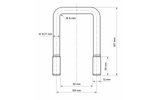 Morsetto quadro DROMET tipo C, M12 92×167mm