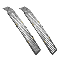 UNITRAILER ALR005 rampe pieghevoli in acciaio per rimorchi, 200 cm, portata 500 kg, set da 2
