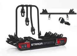 Atera Strada Sport M3 + adattatore per 4 bici - portabici da gancio traino per 4 bici (nero)