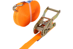 Cinghia di fissaggio UNITRAILER arancione da 12 m/25 mm/1 t con tenditore