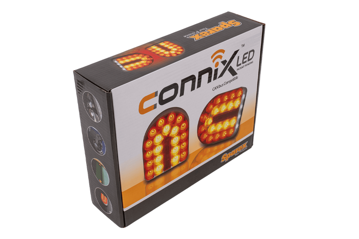 SPAREX CONNIX S.130977 Fanali posteriori a LED 4 funzioni sinistra+destra, wireless, magnetici