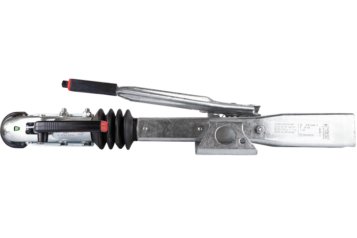 Dispositivo di inerzia AL-KO 60S/2 con gancio AK161 per rimorchio da 750 kg con timone quadro