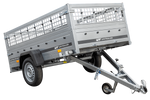 Rimorchio leggero 230x125 UNITRAILER GARDEN 230 KIPP con lati in rete