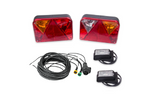 Set luci: luci posteriori DOBPLAST + luci laterali a LED DOBPLAST + cablaggio MANTES 7m 13 PIN
