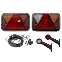 Set luci: luci posteriori a LED FRISTOM + luci di posizione laterali a LED HORPOL + cablaggio MANTES 7m 13 PIN
