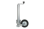 Ruota di supporto automatica WINTERHOFF VK 60-BLH-255 SB con maniglia, portata 500 kg, altezza 60 mm, lunghezza 670-905 mm.