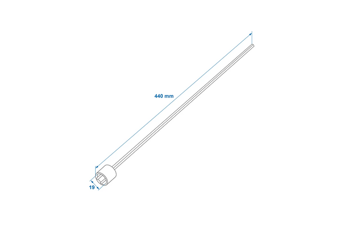 Przedluzenie podpory naroznej 440mm / 19mm