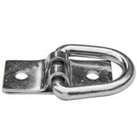 Placca occhiello in acciaio gancio flessibile per fissaggio telone h-25 mm 