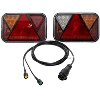 Luci posteriori a LED FRISTOM FT-270 + cablaggio MANTES 5m 13 PIN