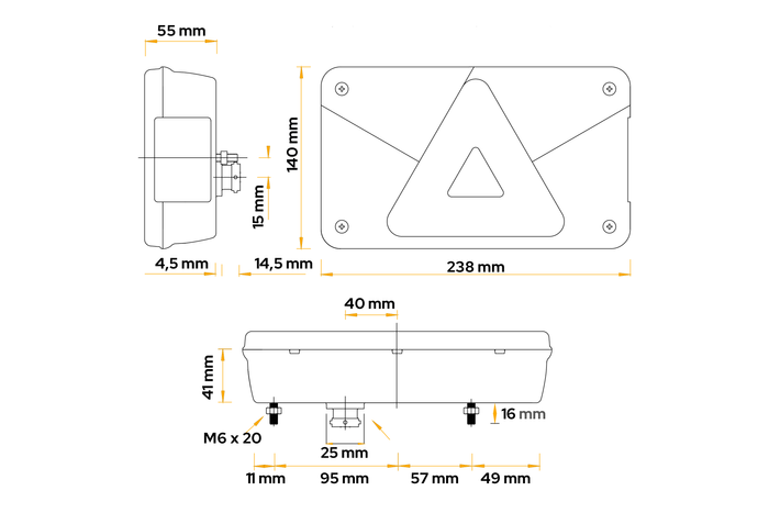 Fanale posteriore ASPÖCK MULTIPOINT V 6 funzioni sinistro