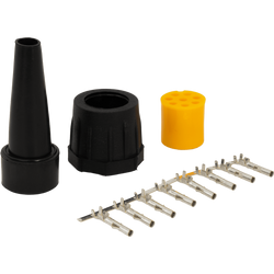 Connettore a baionetta MANTES 8 PIN sinistro giallo